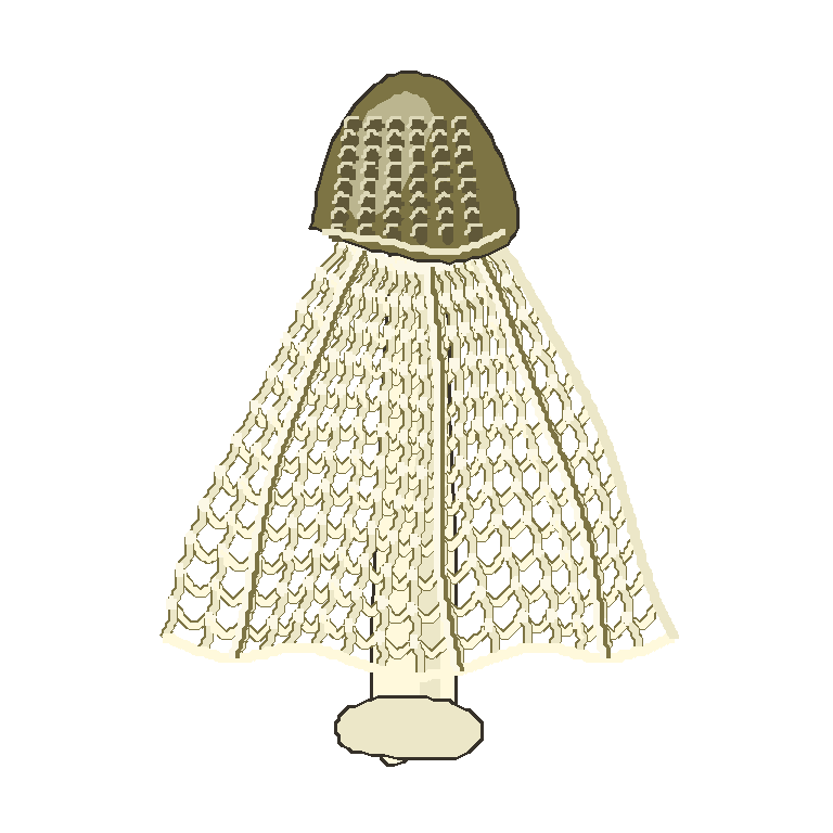 キヌガサタケの解像度別ネイティブ作品・768×768ピクセルアート