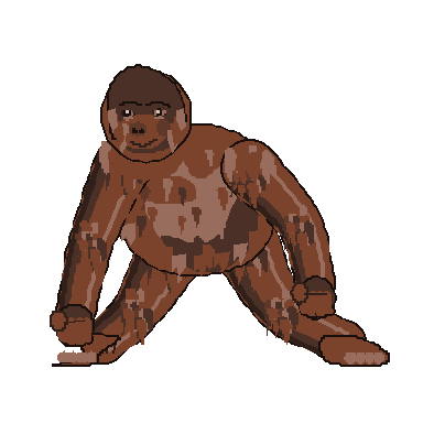 スカンク・エイプの解像度別ネイティブ作品・384×384ピクセルアート