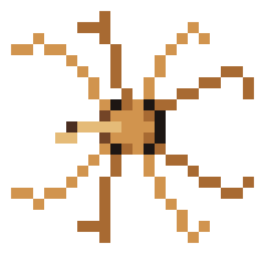 ジャイアント・シースパイダーの主作品・24×24ピクセルアート